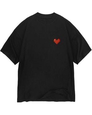 mysimplicated Oversized T-Shirt With Heart Logo W - Black