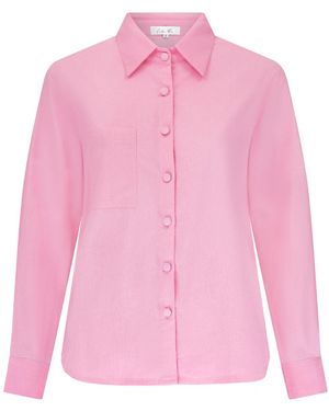 Lula-Ru Poppy Cotton Shirt - Pink