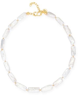 Kybele Studio Baroque Pearl Necklace - White