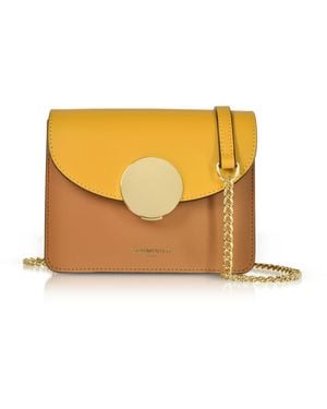 Le Parmentier New Ondina Mini Colour Block Shoulder Bag - Metallic