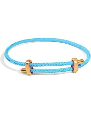 Ebru Jewelry Sky Glow Adjustable Rope Bracelet - Blue