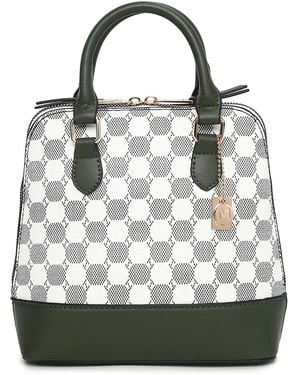 Mkf Collection - J'omor Marjorie Circular Print Satchel Bag - Green