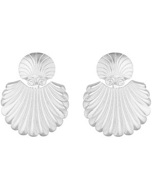 Coco & Kinney Pia Detachable Shell Earrings - White