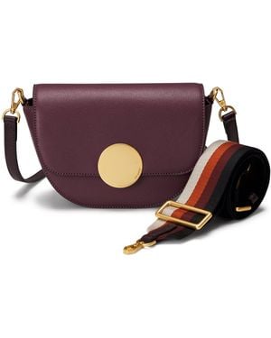 orYANY Neutrals Lottie Saddle Crossbody - Purple