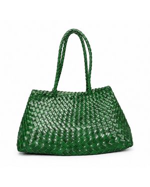 Rimini Woven Vegan Leather Carry On Bag - Green