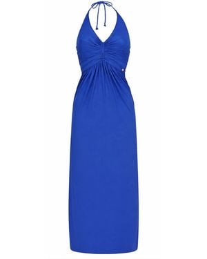 Chic by Lirette Halter Dress Natural - Blue