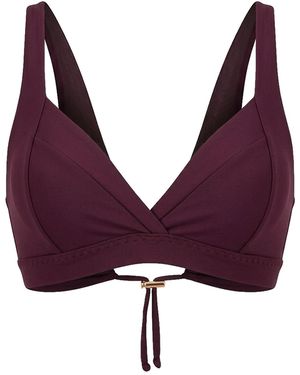 Serotone Swim The Plunge Swim Bra - Purple