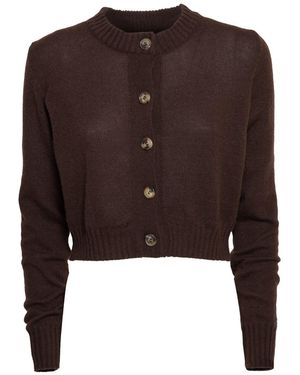 SVETA Milano Sonny Cashmere Cardigan - Brown