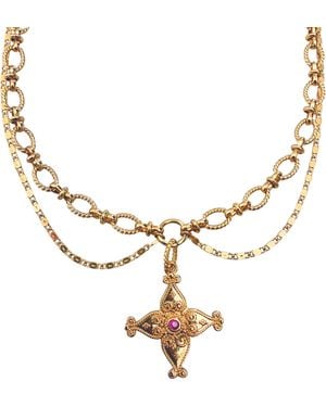 IN CAUDA VENENUM Makeda Necklace - Metallic