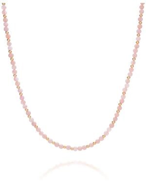 Nellou Jewellery Jewel Bead October Birthstone Necklace Plated Sterling - Metallic