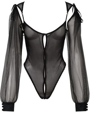 Belle -et-BonBon Sheer Mesh Body Xl - Black