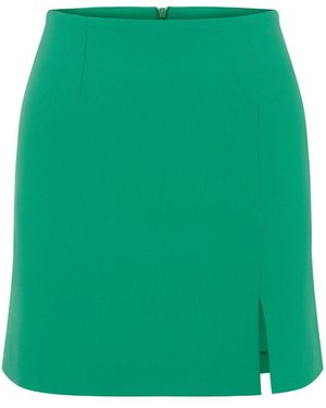 NAZLI CEREN Vance A Line Mini Skirt - Green