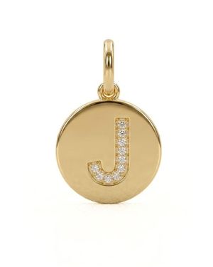 Jaredjamin Pave Initial Pendants Charms - Metallic