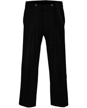 DAVID WEJ Washington Drawstring Corduroy Trouser - Black