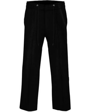 DAVID WEJ Washington Drawstring Corduroy Trouser - Black