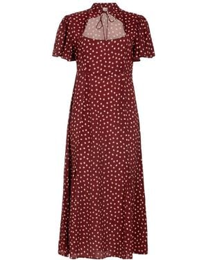 Lily and Lionel Primrose Star Print Maxi Dress - Red