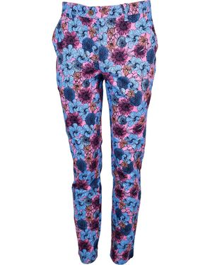 lords of harlech Jack Lux Hibiscus Garden Trousers - Blue
