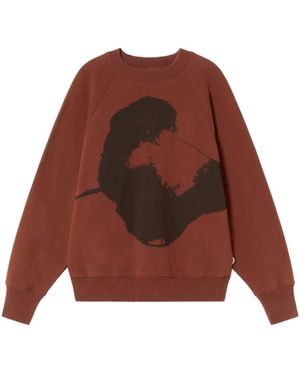 Thinking Mu Flower Bonnie Sweatshirt - Brown