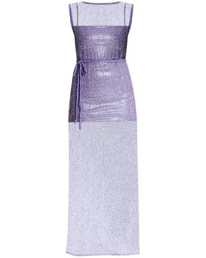 Nur Karaata Principote Dress - Purple