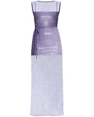 Nur Karaata Principote Dress - Purple