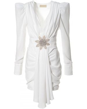 AGGI by HALEWSKI Krystle Asparagus Dress - White