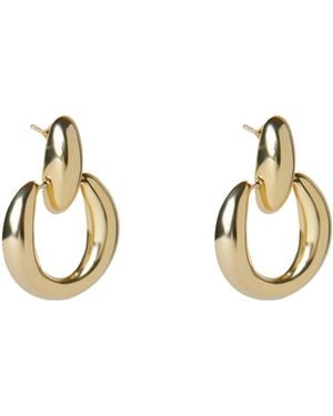 Argento Vivo The Hollow Door Knocker Hoop - Metallic