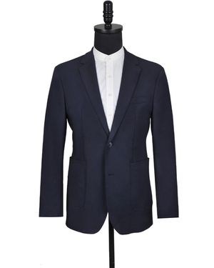 DAVID WEJ Ashford Relaxed Single Breasted Blazer - Blue
