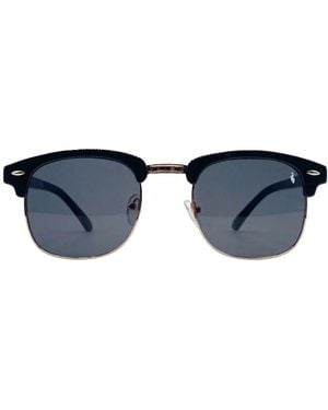 Hortons England Clubmaster Sunglasses - Blue
