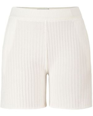 SALANIDA Terra Ribbed Shorts - White