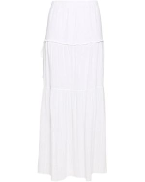 Lula-Ru Leila Cotton Maxi Skirt - White
