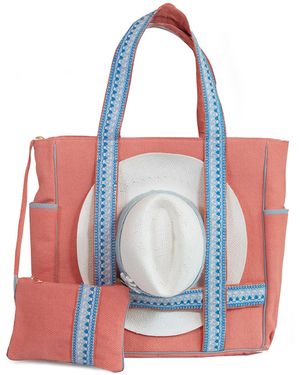 Sidney Byron Suncatcher Daytripper Tote & Pouch - Red