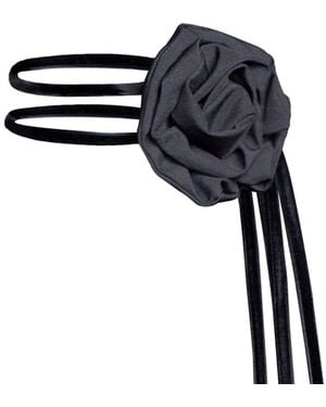 RainSisters Rose Flower Choker - Black