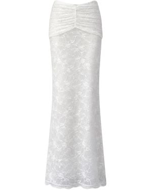 OW Collection Selah Lace Maxi Skirt - White