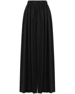 Lilamie Amalfi Loose Fit Elastic Waist Sumer Trousers - Black