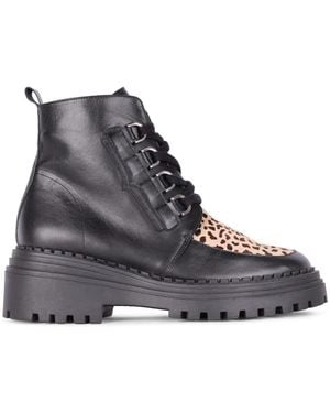Terry De Havilland Rita Festival Boot Animal Print - Black