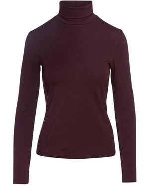 Conquista Turtle Neck Top By - Purple