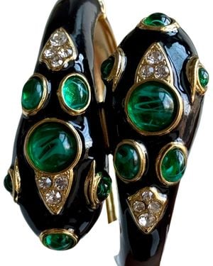 Laura Gray Double Headed Snake Bracelet - Green