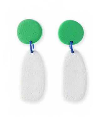 By Chavelli Miro Drop Earrings - Green