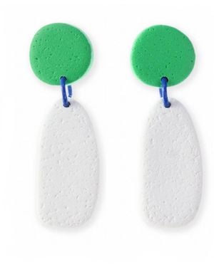 By Chavelli Miro Drop Earrings - Green