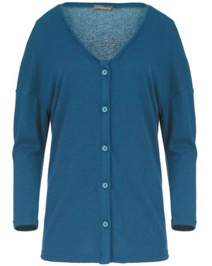 Conquista 'Petrol Knit Button Cardigan - Blue