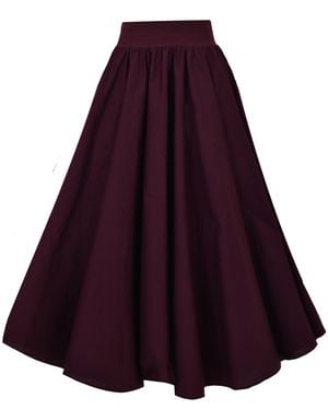 Frock Tales Drury Lane Circle Skirt - Purple