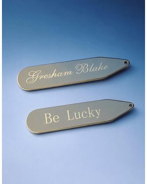 Gresham Blake Be Lucky Collar Stays - Blue