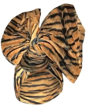 Romer Millinery Neutrals Twisturban Turban - Metallic