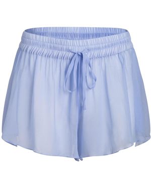 Je Mérite (I Deserve) Silk Chiffon Tap Short - Blue