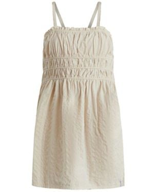 Known Supply Smocked Dress - White