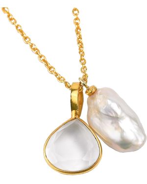 Zynnia Collective See Through Pendant Necklace - Metallic