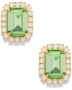 The Pink Reef Gem Stud - Green