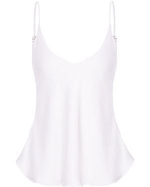 Underflirty Infinity Mix Silk Top - White