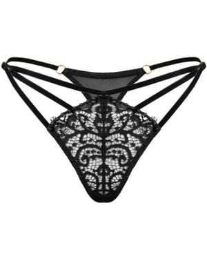 Perilla Lingerie Chance Jewellery Thongs - Black