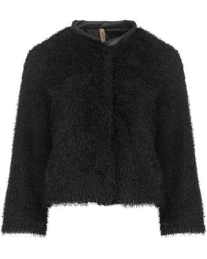 Conquista Bolero With Leather Look Detail - Black